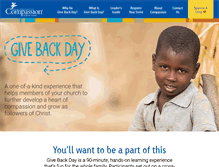 Tablet Screenshot of givebackday.com